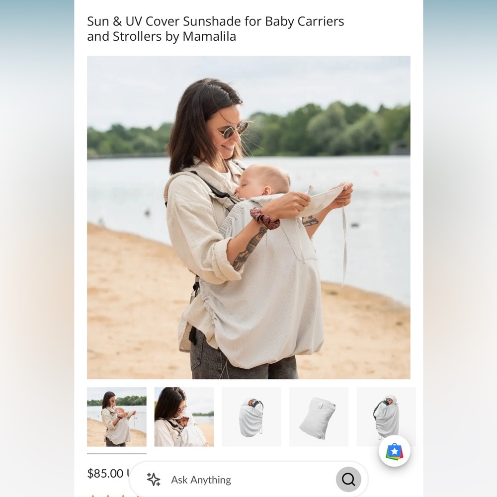 Baby Sun Shade NWT Sonnencover